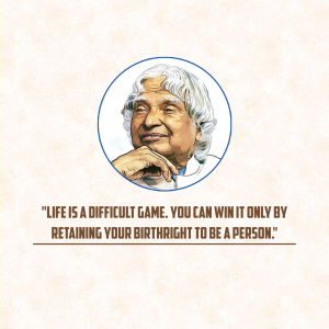 Dr. APJ Abdul Kalam creative image