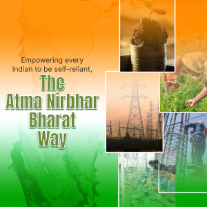 AatmaNirbhar Bharat marketing flyer