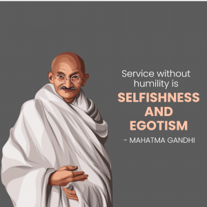 Gandhiji Instagram flyer