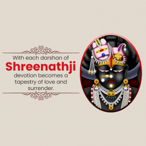 Shreenathji whatsapp status poster