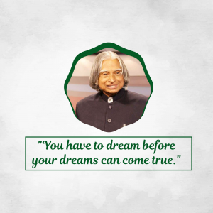 Dr. APJ Abdul Kalam flyer