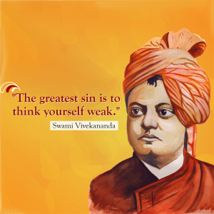 Swami Vivekananda greeting image