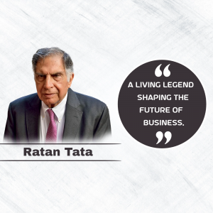 Ratan TATA marketing poster