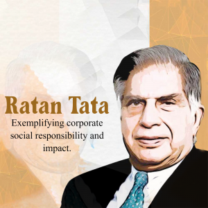 Ratan TATA Social Media poster