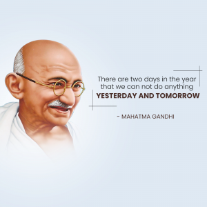 Gandhiji Facebook Poster