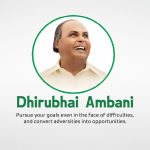 Dhirubhai Ambani greeting image