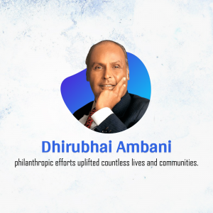 Dhirubhai Ambani creative image