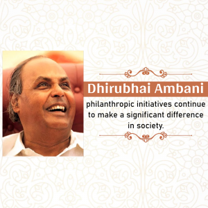 Dhirubhai Ambani Instagram Post