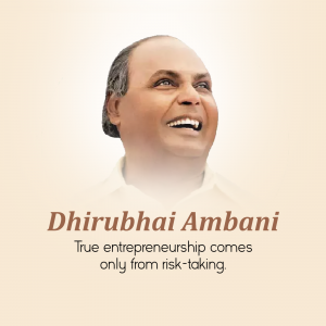 Dhirubhai Ambani flyer