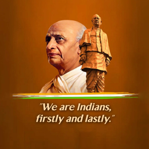 Sardar Vallabhbhai Patel Social Media poster