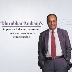 Dhirubhai Ambani Social Media post