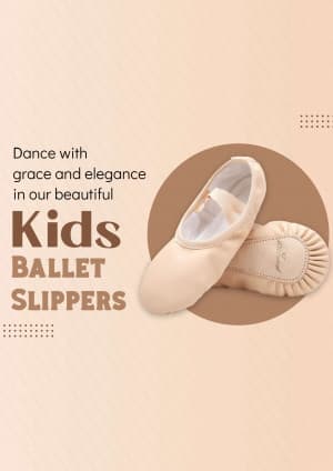 Kids Footwear promotional template