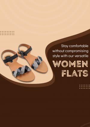 Women's Footwear promotional template