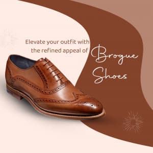 Gents Shoes promotional template