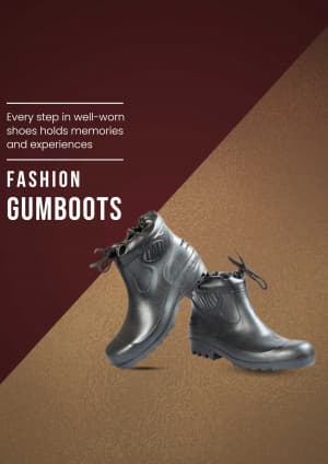 Men Boots promotional template