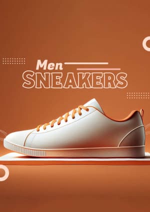 Men's Footwear promotional template