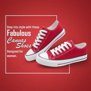 Canvas Shoes promotional template