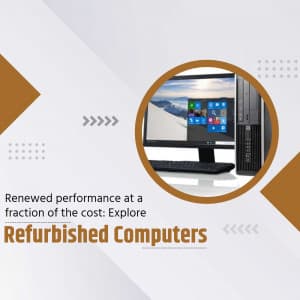 Refurbished Computer promotional template