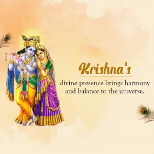 Krishna Instagram flyer