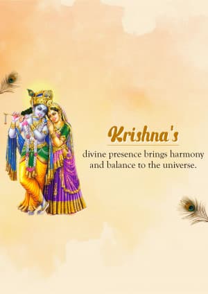 Krishna advertisement banner