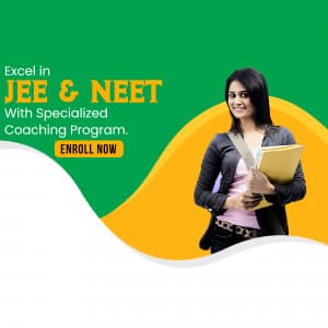 JEE & NEET promotional template
