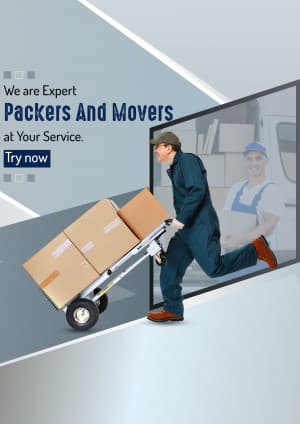 Packers and Movers promotional template