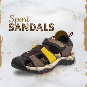 Casual Sandal promotional template