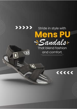 Men Sandals business template