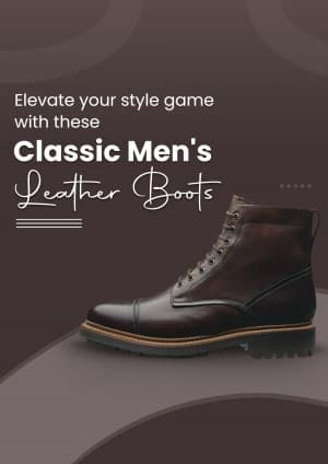 Gents Leather Footwear promotional poster