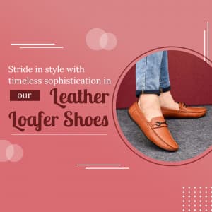 Leather Shoes promotional template