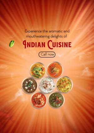 Indian Cuisine business template