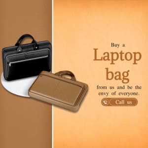 Laptop Bag promotional template