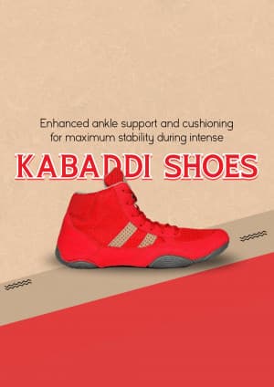 Indoor Sports Shoes promotional poster