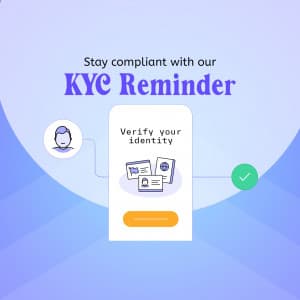KYC Reminder whatsapp status poster