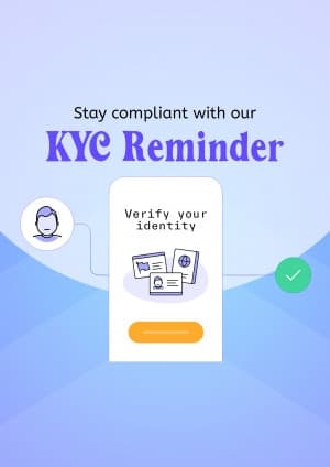 KYC Reminder Facebook Poster