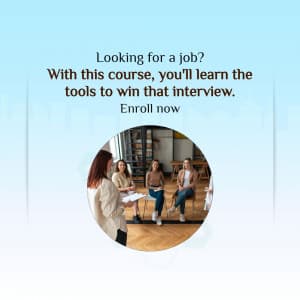 Coaching to Crack Company Interviews promotional template