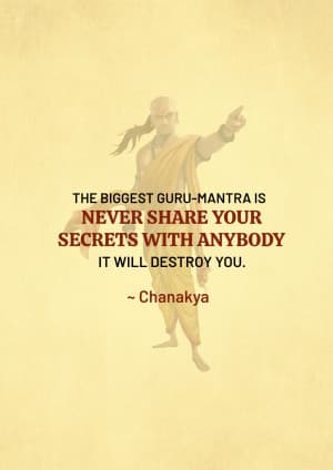 Chanakya advertisement banner