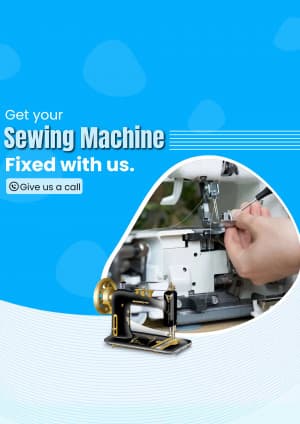 Sewing Machine promotional template