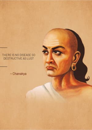 Chanakya whatsapp status poster