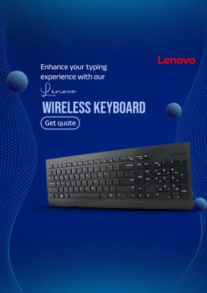 Keyboard business flyer