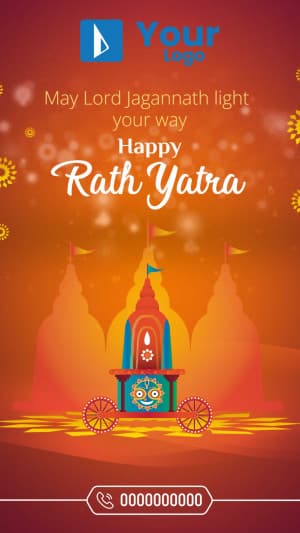 Rath Yatra Insta Story facebook banner