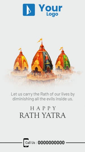 Rath Yatra Insta Story poster