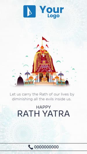 Rath Yatra Insta Story Instagram banner