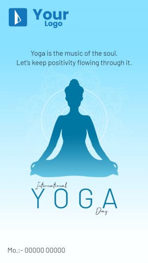 International Yoga Day Insta Story facebook ad banner