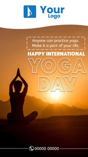 International Yoga Day Insta Story image