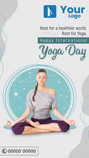 International Yoga Day Insta Story flyer