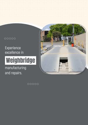 Weighbridge promotional template