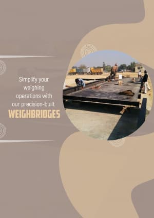 Weighbridge marketing poster