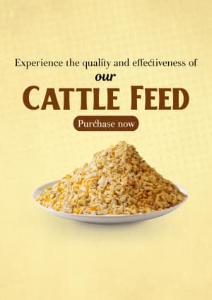 Cattle feed business flyer