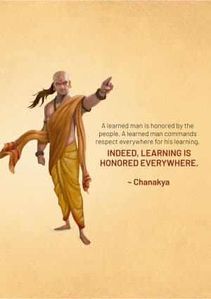 Chanakya Facebook Poster